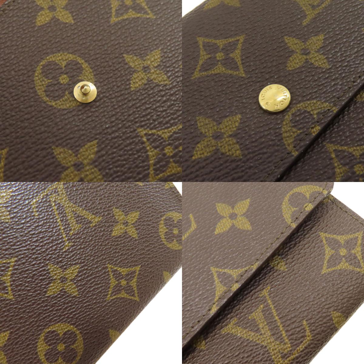 LOUIS VUITTON M61723 Pochette Porto Monnet Credit Long wallet (with coin pocket) Monogram canvas Ladies [Used]
