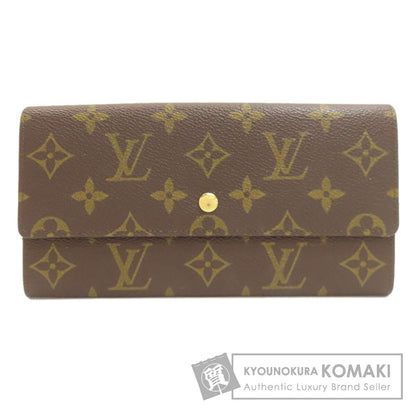 LOUIS VUITTON M61723 Pochette Porto Monnet Credit Long wallet (with coin pocket) Monogram canvas Ladies [Used]