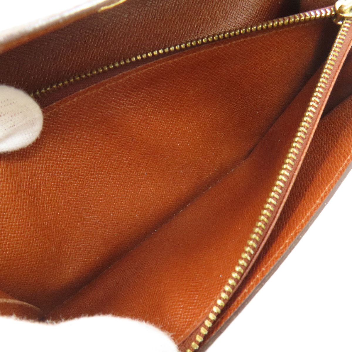 LOUIS VUITTON M61723 Pochette Porto Monnet Credit Long wallet (with coin pocket) Monogram canvas Ladies [Used]
