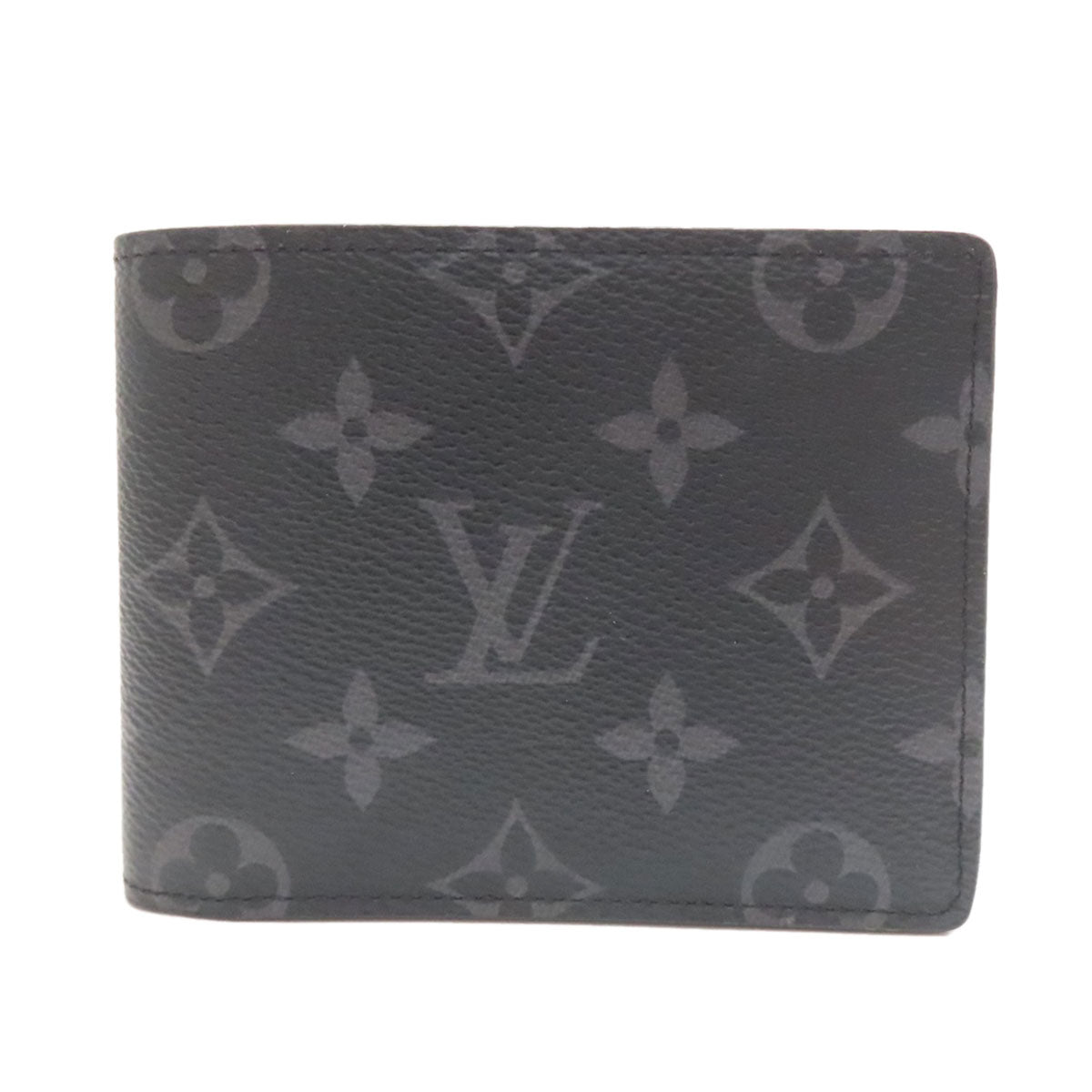LOUIS VUITTON M61695 Portefeiulle ã» Multripru Bifold Wallet No Coin Pocket Monogram Eclipse mens [Used]