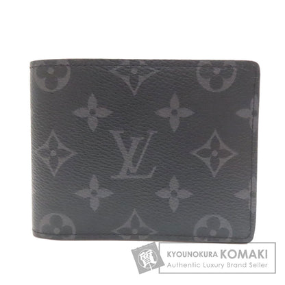 LOUIS VUITTON M61695 Portefeiulle ã» Multripru Bifold Wallet No Coin Pocket Monogram Eclipse mens [Used]