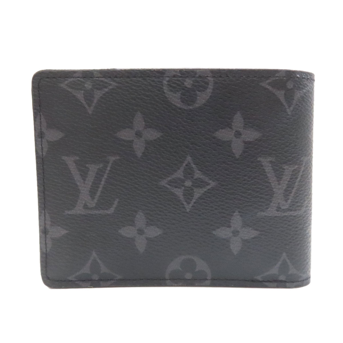 LOUIS VUITTON M61695 Portefeiulle ã» Multripru Bifold Wallet No Coin Pocket Monogram Eclipse mens [Used]