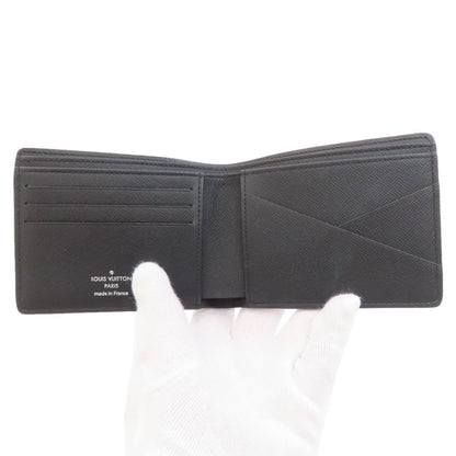 LOUIS VUITTON M61695 Portefeiulle ã» Multripru Bifold Wallet No Coin Pocket Monogram Eclipse mens [Used]
