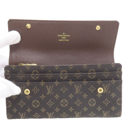 LOUIS VUITTON M95234 Portefeiulle Â· Sarah Long wallet (with coin pocket) Monogram mini orchid Ladies [Used]
