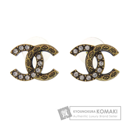 CHANEL COCO Mark rhinestone earring Metal Ladies [Used]