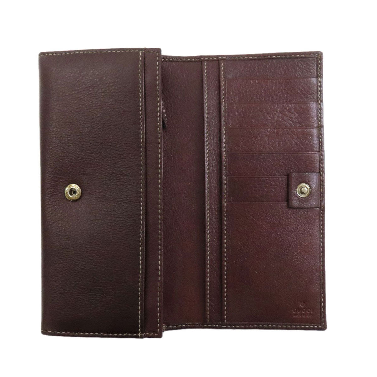 GUCCI 190425 logo Long wallet (with coin pocket) Leather Ladies [Used]