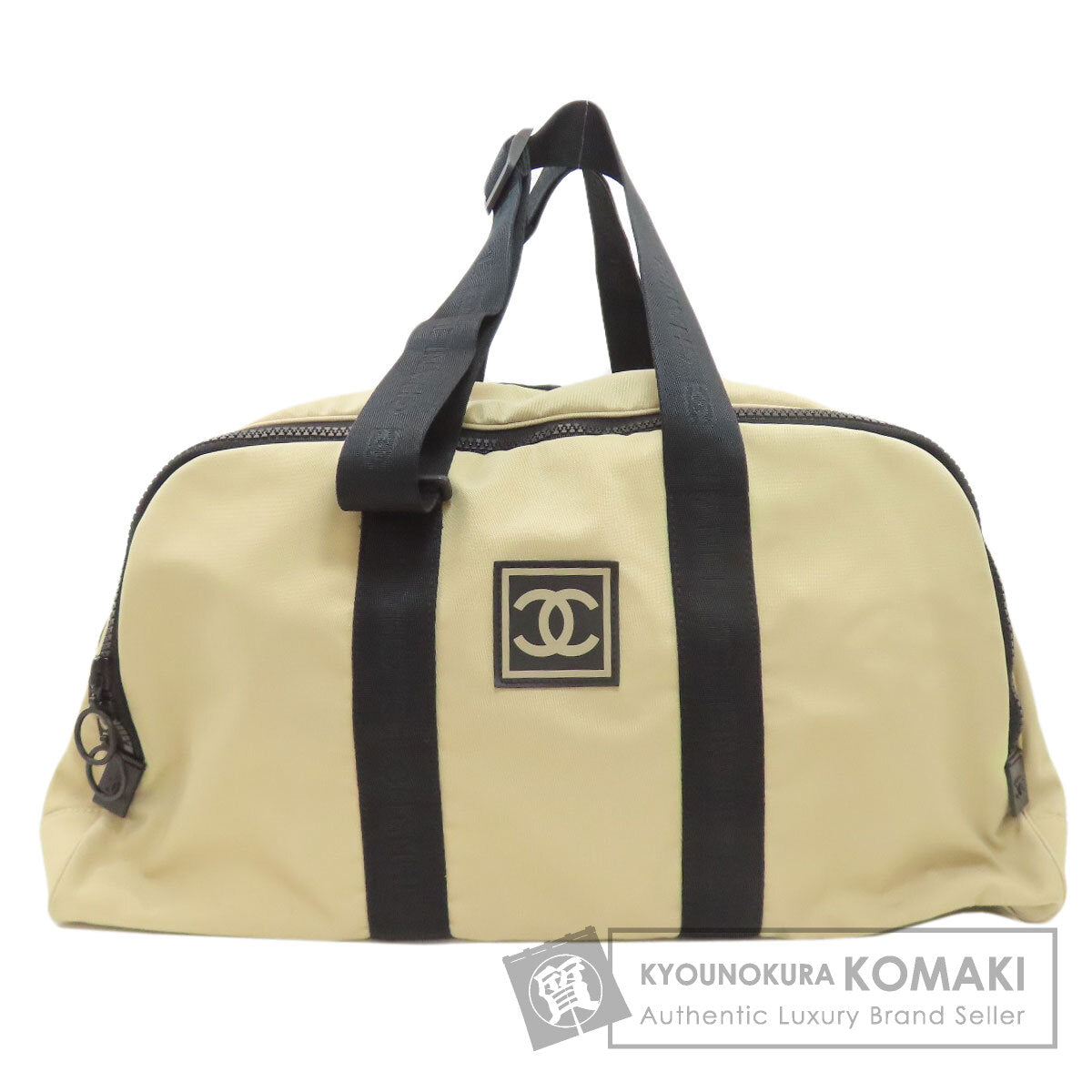 CHANEL Sport Line SilverHardware Boston bag Nylon canvas Ladies [Used]