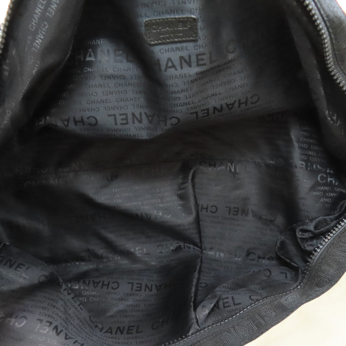 CHANEL Sport Line SilverHardware Boston bag Nylon canvas Ladies [Used]