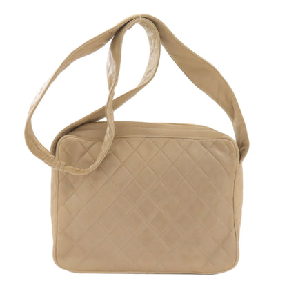 CHANEL Matelasse GoldHardware Shoulder Bag Lambskin Ladies [Used]