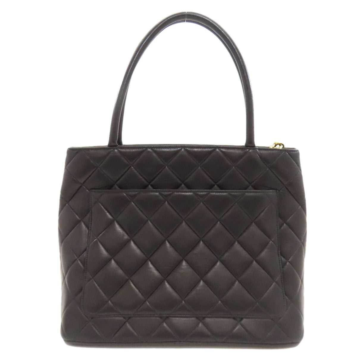 CHANEL Medallion GoldHardware Tote Bag Lambskin Ladies [Used]