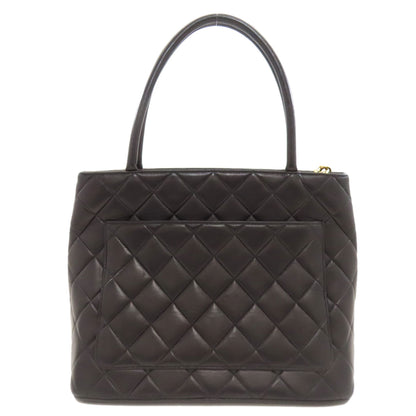 CHANEL Medallion GoldHardware Tote Bag Lambskin Ladies [Used]