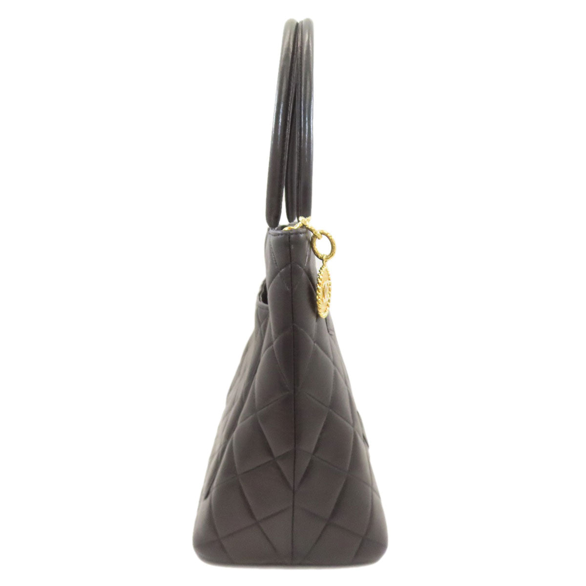 CHANEL Medallion GoldHardware Tote Bag Lambskin Ladies [Used]