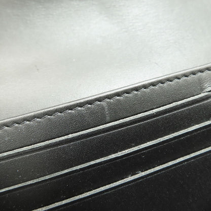 CHANEL Chevron Matelasse SilverHardware Long wallet (with coin pocket) Calf Ladies [Used]