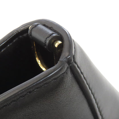 FENDI logo Handbag Leather Ladies [Used]