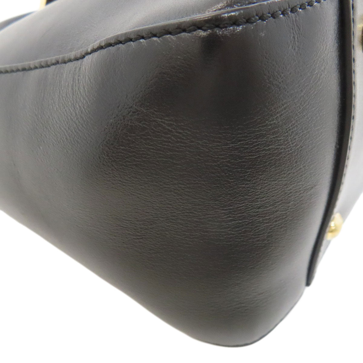 FENDI logo Handbag Leather Ladies [Used]