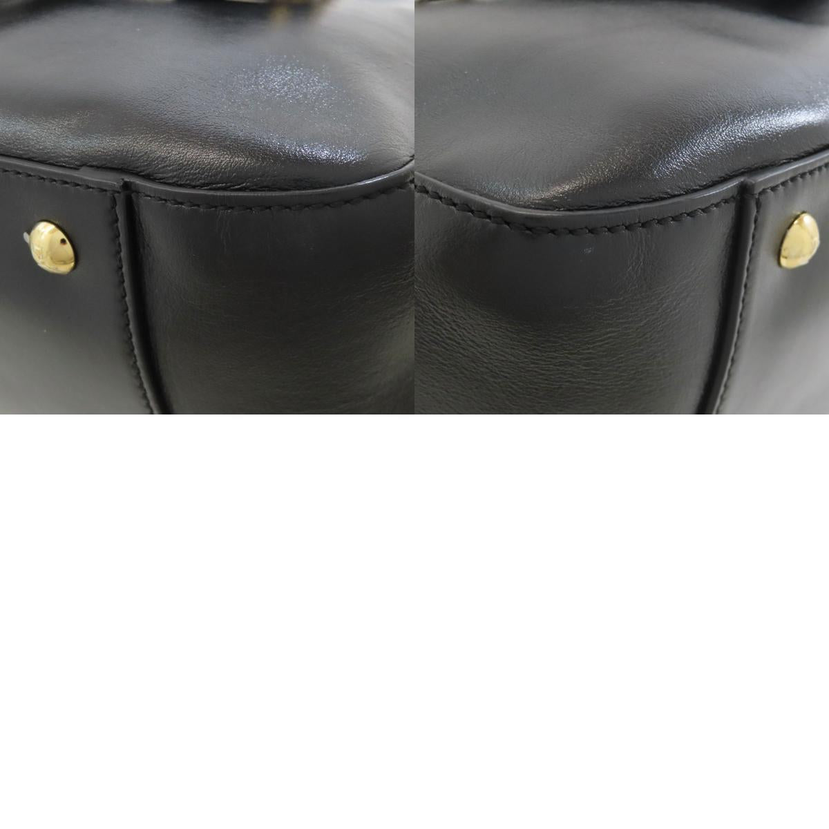 FENDI logo Handbag Leather Ladies [Used]