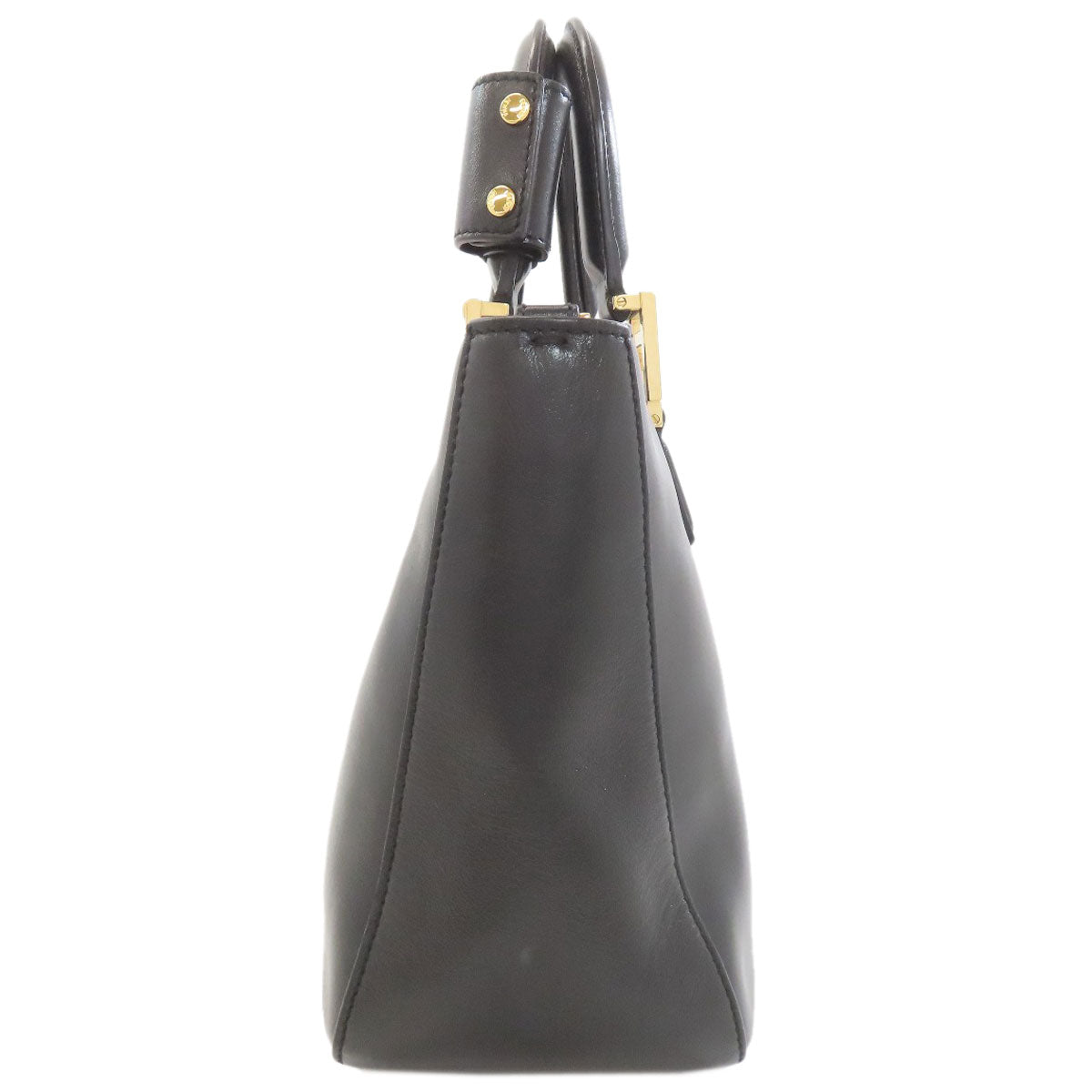 FENDI logo Handbag Leather Ladies [Used]