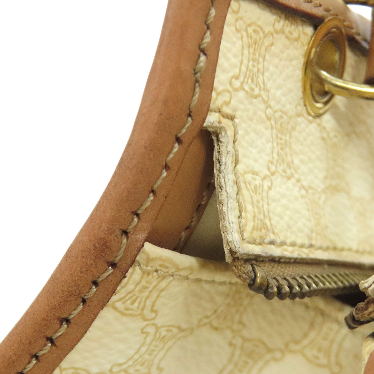 CELINE Macadam pattern 2WAY Shoulder Bag PVC Ladies [Used]