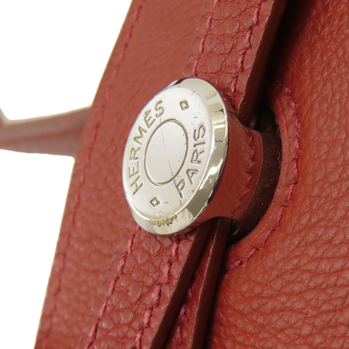 HERMES Cabana SilverHardware Tote Bag Calf Ladies [Used]