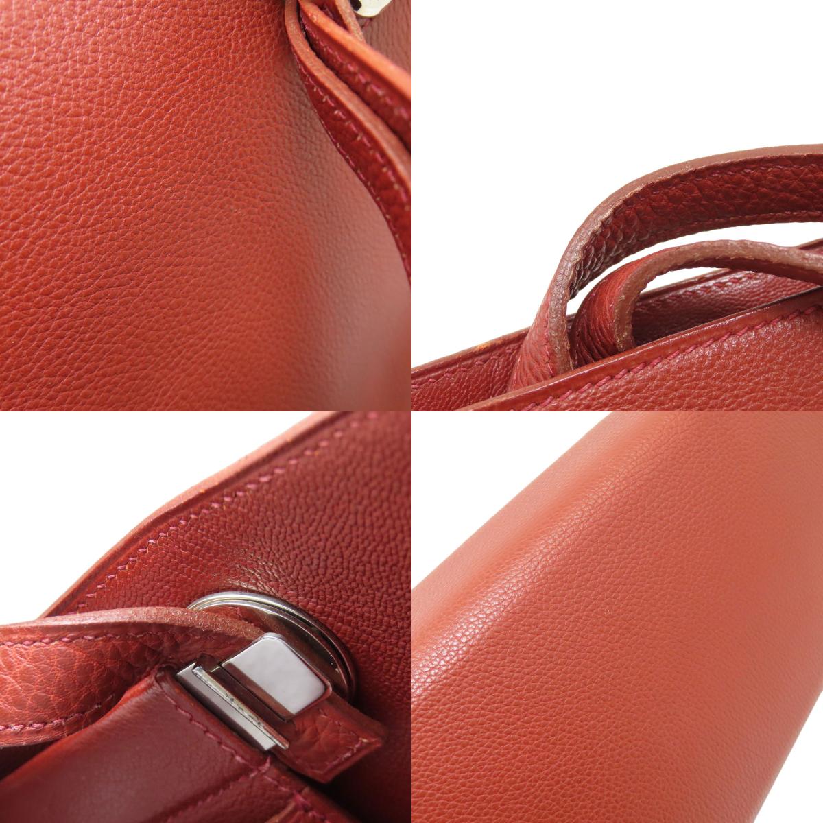 HERMES Cabana SilverHardware Tote Bag Calf Ladies [Used]