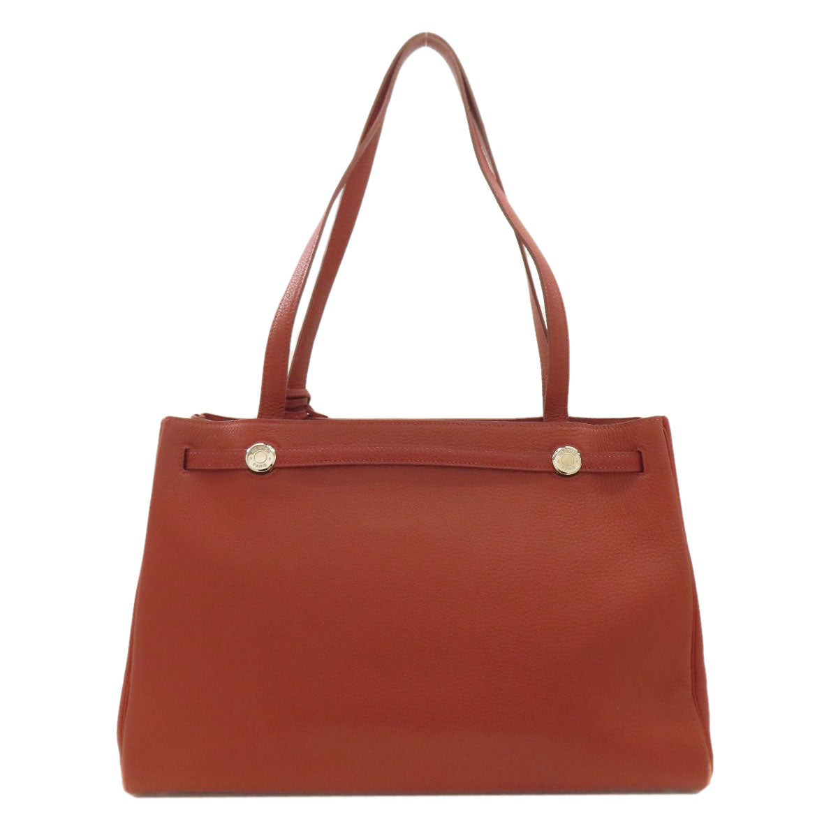 HERMES Cabana SilverHardware Tote Bag Calf Ladies [Used]