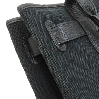 HERMES Petite Ceinture PM SilverHardware Handbag Canvas Ladies [Used]