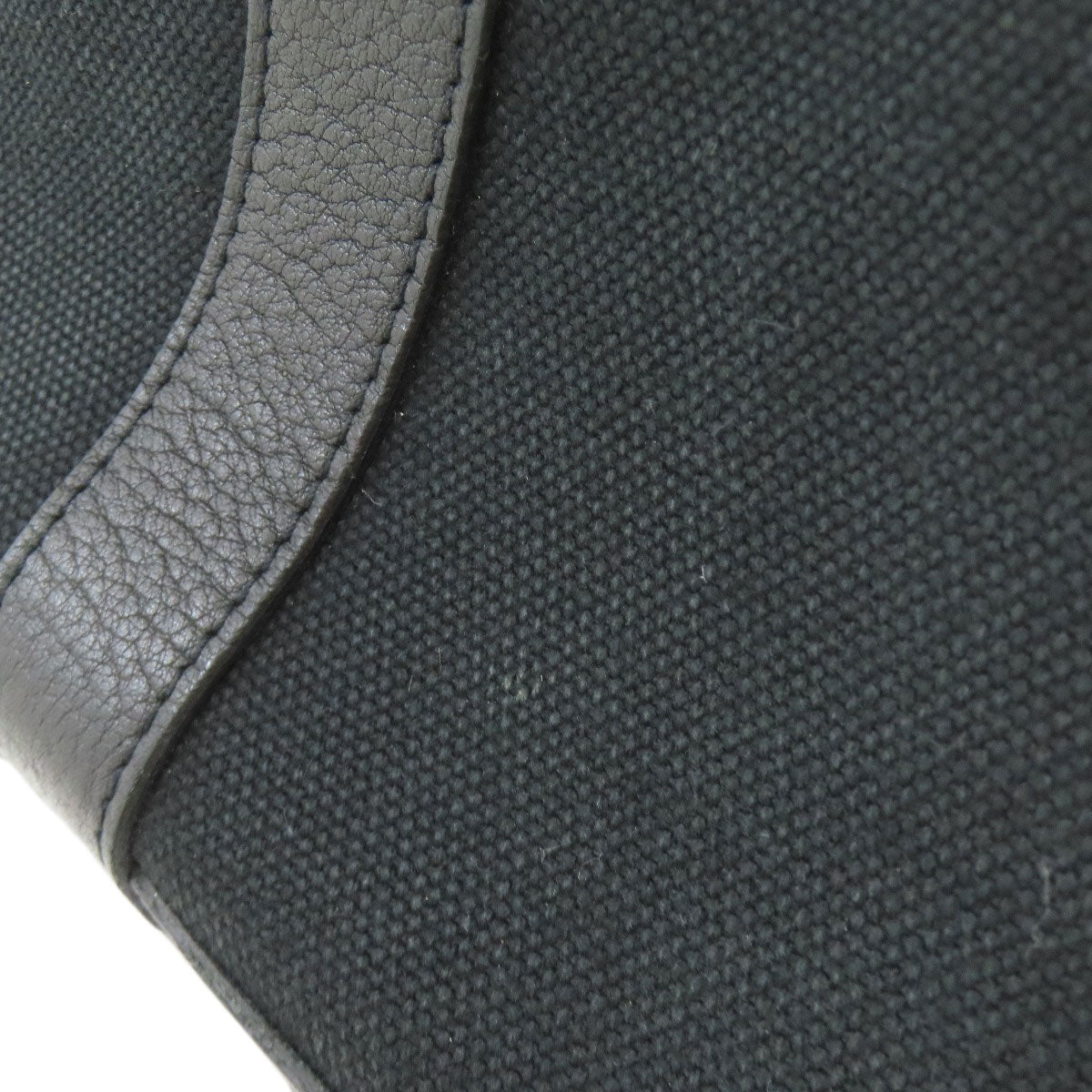 HERMES Petite Ceinture PM SilverHardware Handbag Canvas Ladies [Used]