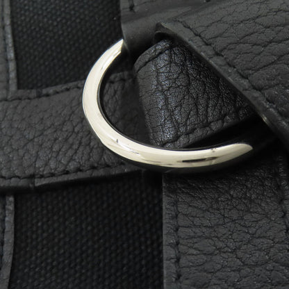 HERMES Petite Ceinture PM SilverHardware Handbag Canvas Ladies [Used]