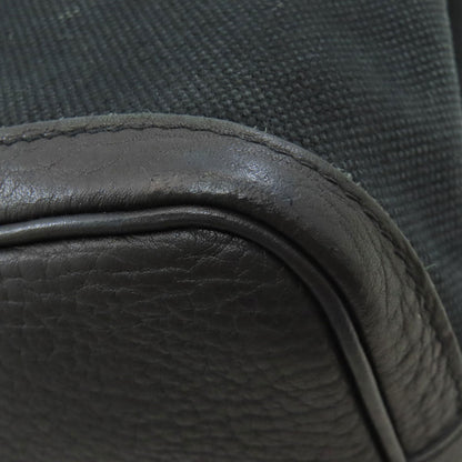 HERMES Petite Ceinture PM SilverHardware Handbag Canvas Ladies [Used]