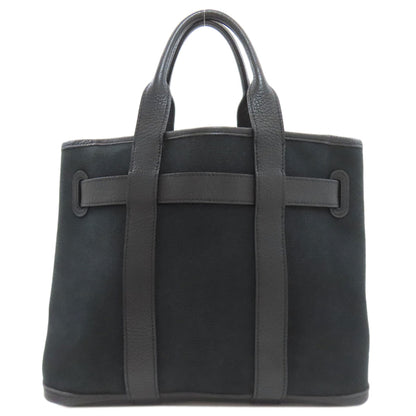 HERMES Petite Ceinture PM SilverHardware Handbag Canvas Ladies [Used]