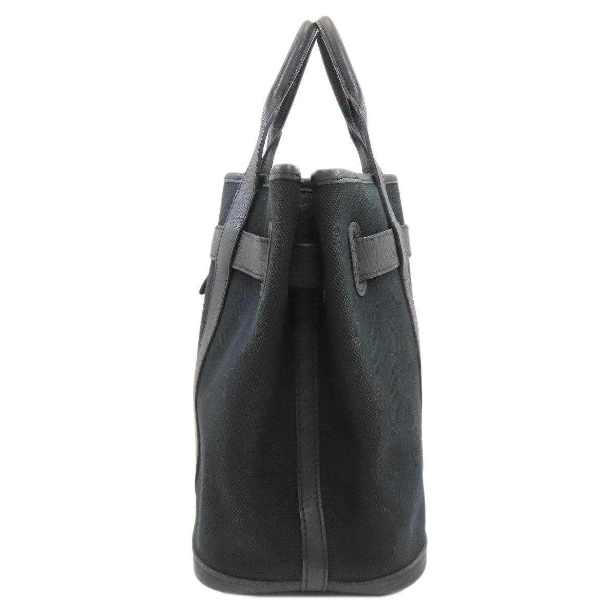 HERMES Petite Ceinture PM SilverHardware Handbag Canvas Ladies [Used]