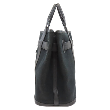 HERMES Petite Ceinture PM SilverHardware Handbag Canvas Ladies [Used]