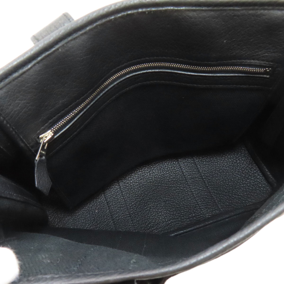 HERMES Petite Ceinture PM SilverHardware Handbag Canvas Ladies [Used]