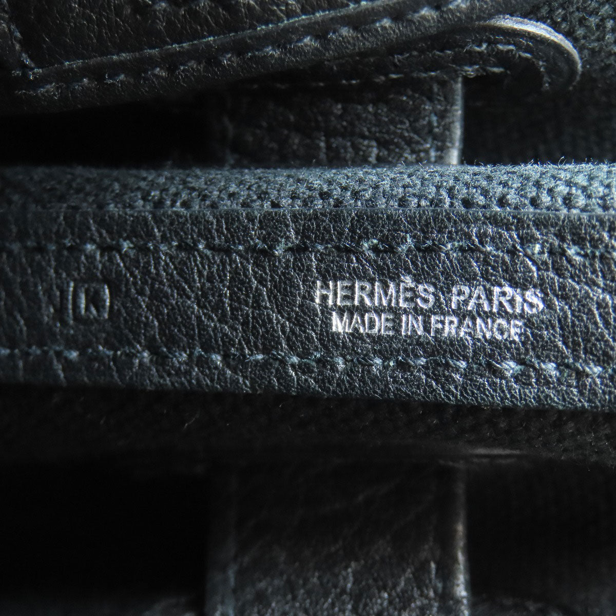 HERMES Petite Ceinture PM SilverHardware Handbag Canvas Ladies [Used]