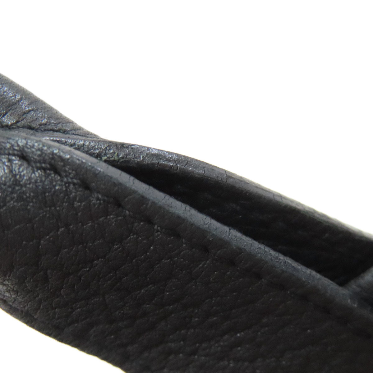 HERMES Petite Ceinture PM SilverHardware Handbag Canvas Ladies [Used]