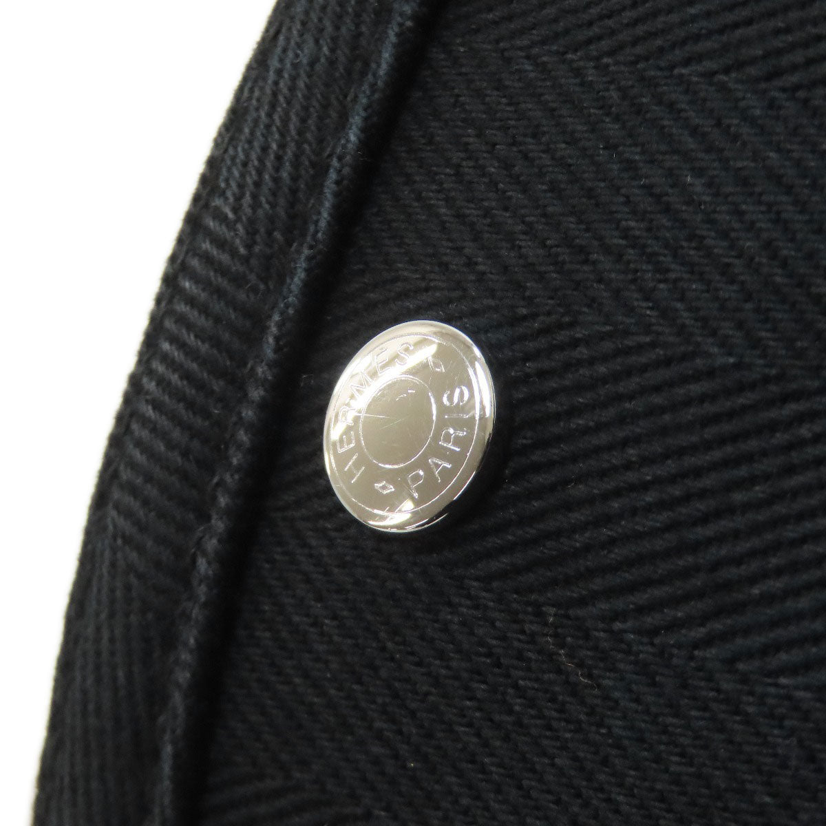 HERMES Valparaiso Long MM SilverHardware Handbag Canvas Ladies [Used]