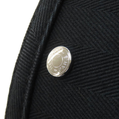 HERMES Valparaiso Long MM SilverHardware Handbag Canvas Ladies [Used]