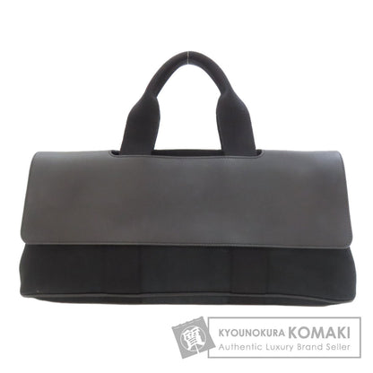 HERMES Valparaiso Long MM SilverHardware Handbag Canvas Ladies [Used]
