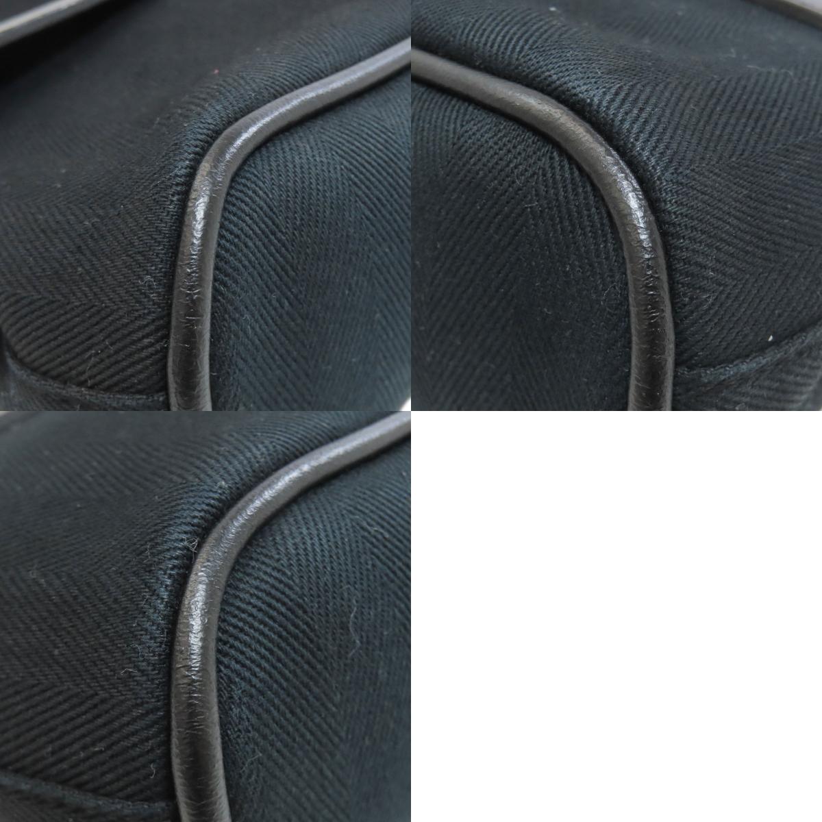 HERMES Valparaiso Long MM SilverHardware Handbag Canvas Ladies [Used]