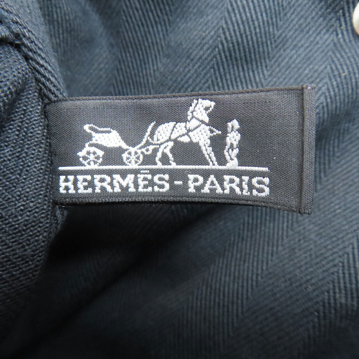 HERMES Valparaiso Long MM SilverHardware Handbag Canvas Ladies [Used]