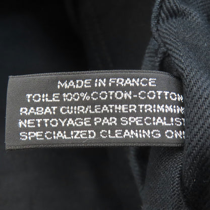 HERMES Valparaiso Long MM SilverHardware Handbag Canvas Ladies [Used]