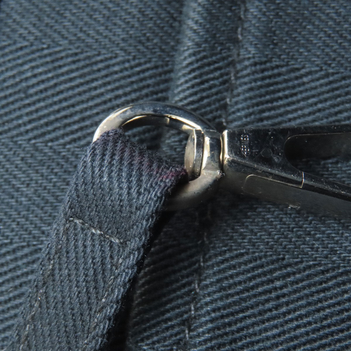 HERMES Valparaiso Long MM SilverHardware Handbag Canvas Ladies [Used]