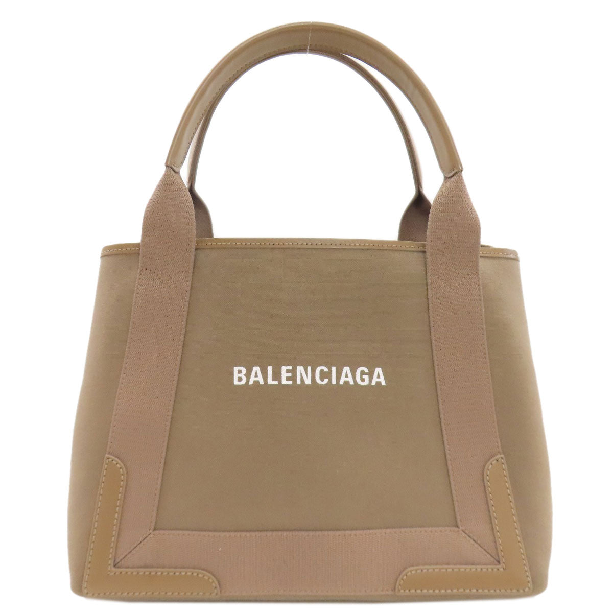 BALENCIAGA 339933 NAVY CABAS Tote Bag Canvas Ladies [Used]