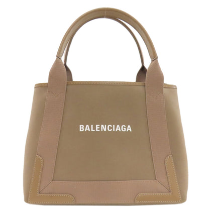 BALENCIAGA 339933 NAVY CABAS Tote Bag Canvas Ladies [Used]