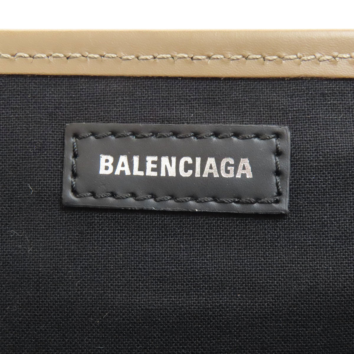 BALENCIAGA 339933 NAVY CABAS Tote Bag Canvas Ladies [Used]