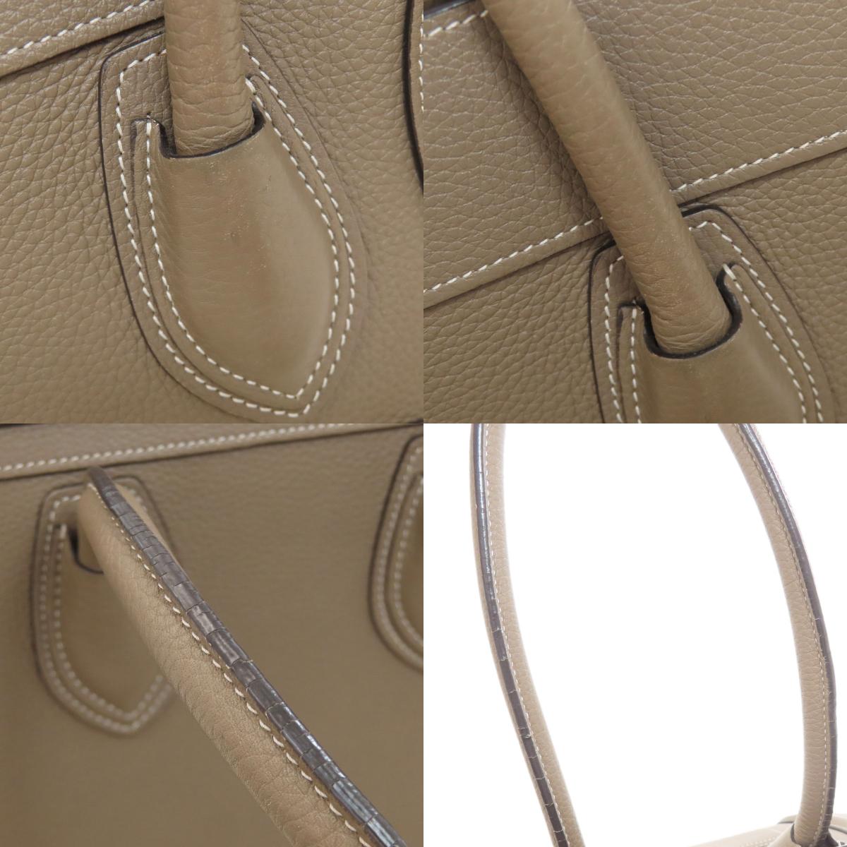 CELINE Luggage micro Handbag Calf Ladies [Used]