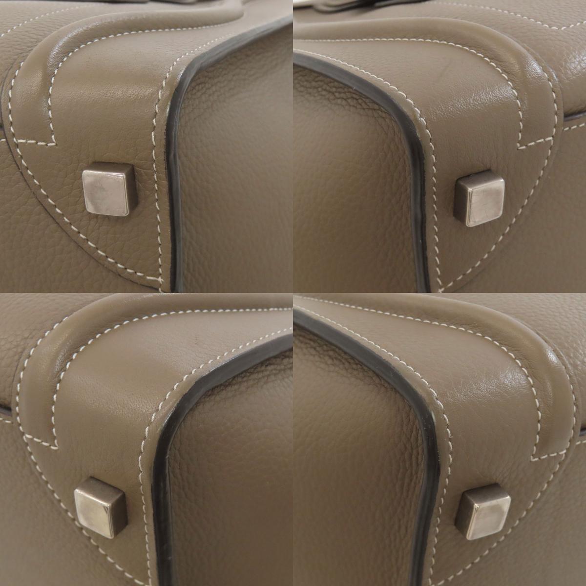 CELINE Luggage micro Handbag Calf Ladies [Used]
