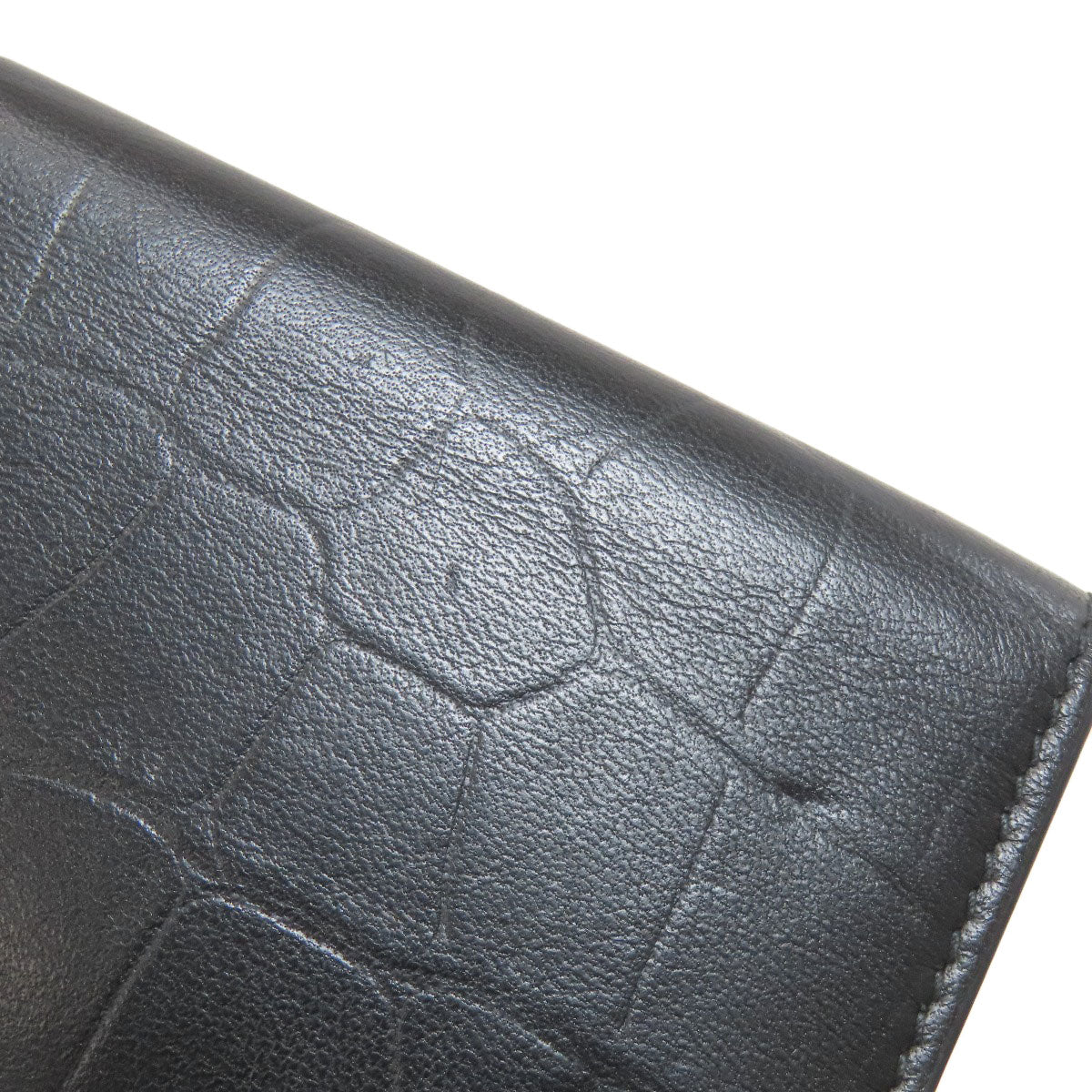 BALENCIAGA Compact Wallet Logo Bifold Wallet with Coin Pocket Leather Ladies [Used]