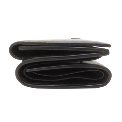 BALENCIAGA Compact Wallet Logo Bifold Wallet with Coin Pocket Leather Ladies [Used]