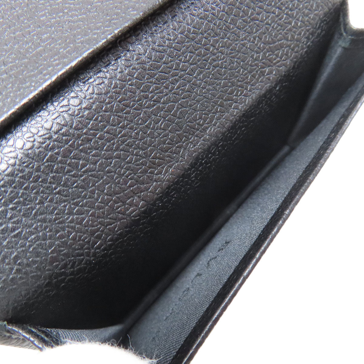 BVLGARI logo Card Case Leather Ladies [Used]